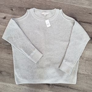 LOFT Cold Shoulder Sweater